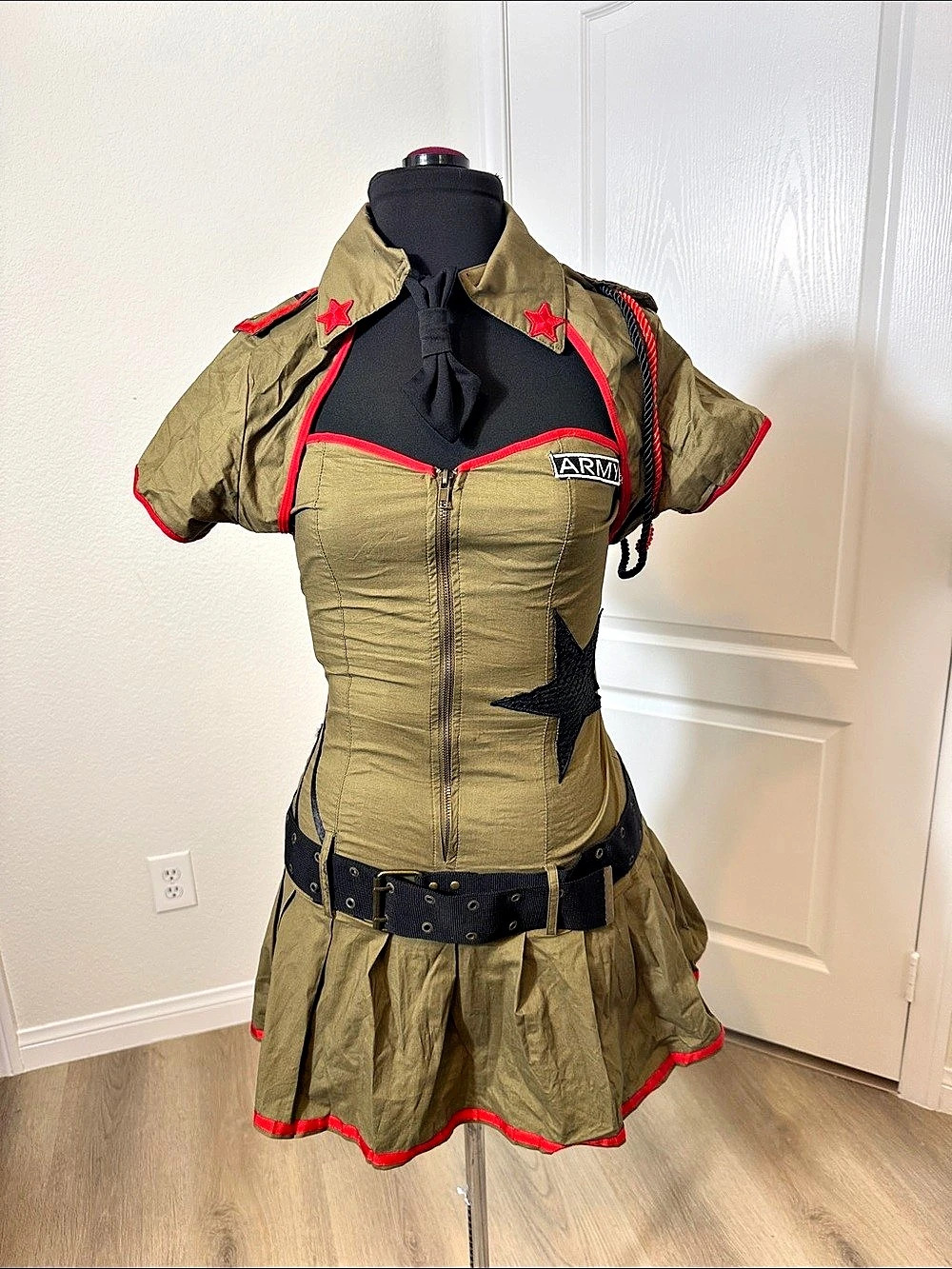 Leg Avenue Military Costume Mini Dress Size Large fits like Medium